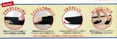 防災用スリッパのポイント
